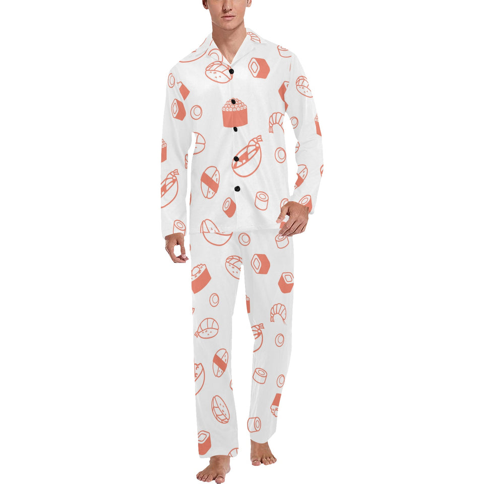 Sushi pattern Men's Long Pajama Set