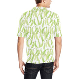Green Peas Pattern Print Design 03 Men's All Over Print Polo Shirt