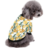 yellow tulips pattern All Over Print Pet Dog Round Neck Fuzzy Shirt