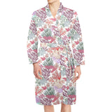Coral Reef Pattern Print Design 03 Men's Long Sleeve Belted Night Robe