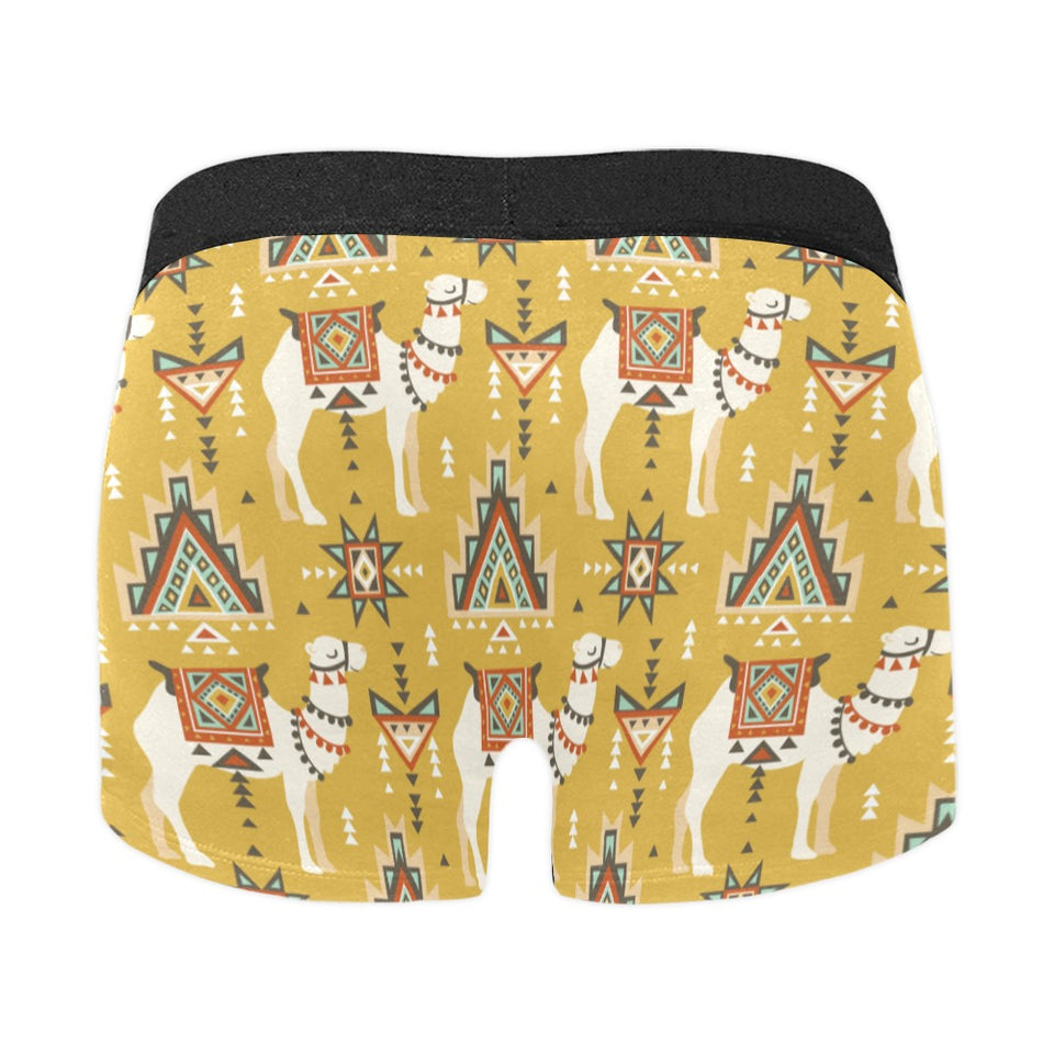 Camels ethnic motif pattern Men's All Over Print Boxer Briefs Men's Underwear