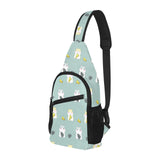 Cute hamster cheese pattern All Over Print Chest Bag
