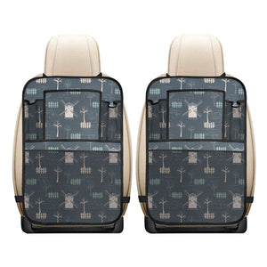 windmill tree pattern Car Seat Back Organizer