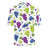 Grape pattern Men's All Over Print Polo Shirt