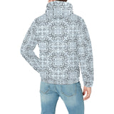 Traditional indian element pattern Men's Padded Hooded Jacket