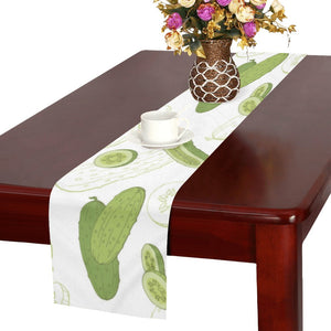 Cucumber sketch pattern Table Runner
