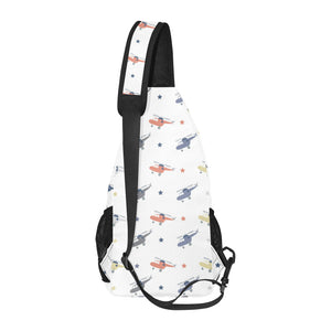 Cute helicopter star pattern All Over Print Chest Bag