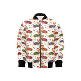 Corgi Christmas Pattern Kids' Boys' Girls' Bomber Jacket