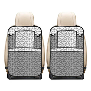 arabic gray pattern Car Seat Back Organizer