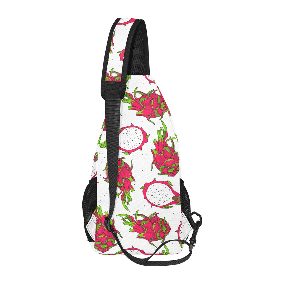 dragon fruits white background All Over Print Chest Bag