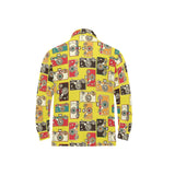 Camera Pattern Print Design 02 Men's Long Sleeve Polo Shirt