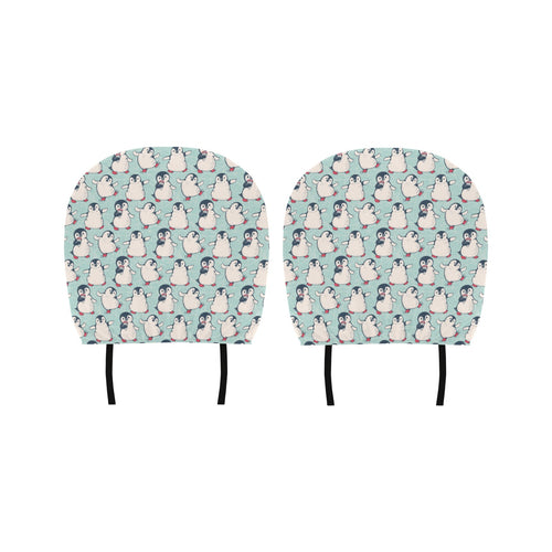 Cute Penguin pattern Car Headrest Cover