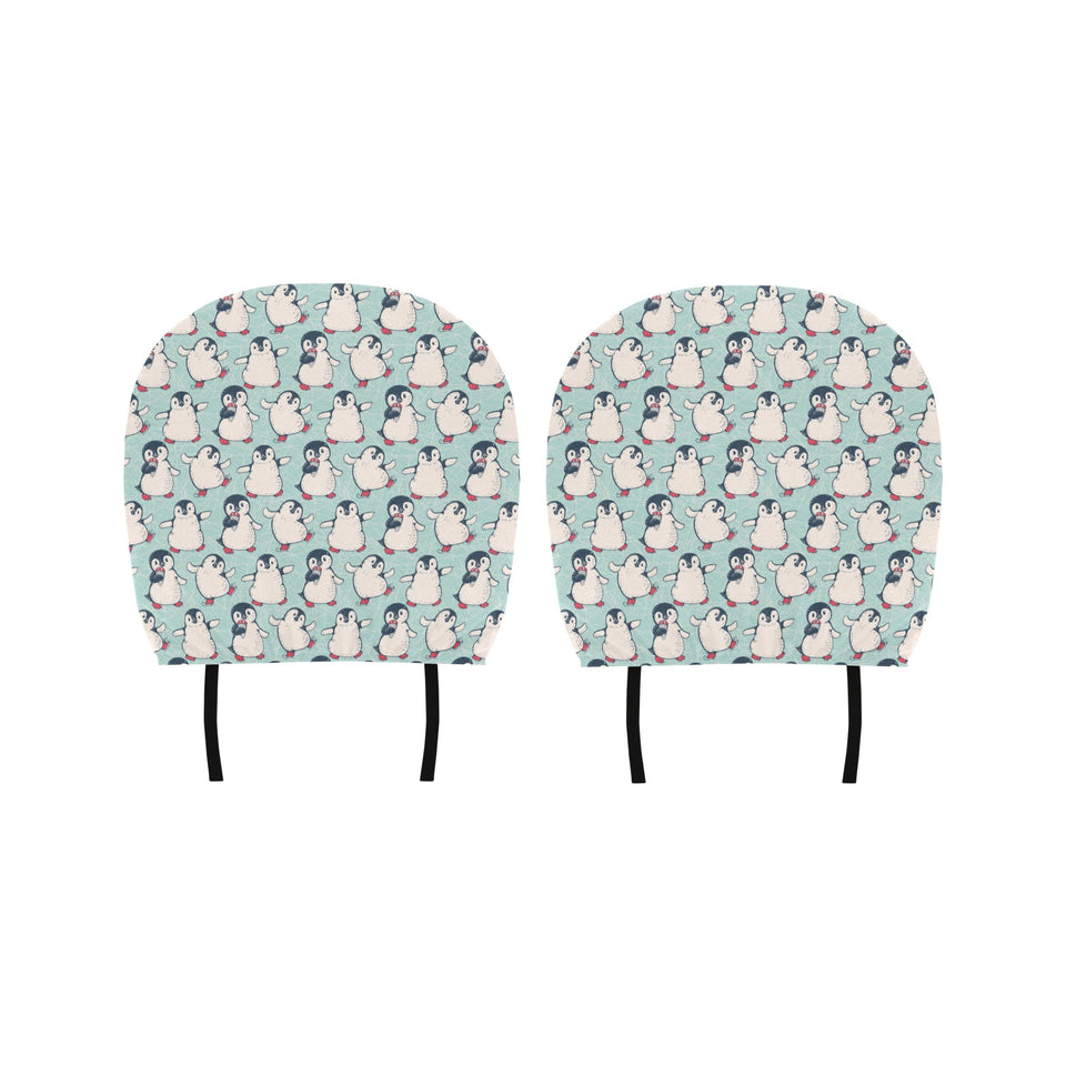 Cute Penguin pattern Car Headrest Cover
