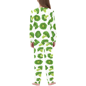 Cute broccoli pattern Kids' Boys' Girls' All Over Print Pajama Set