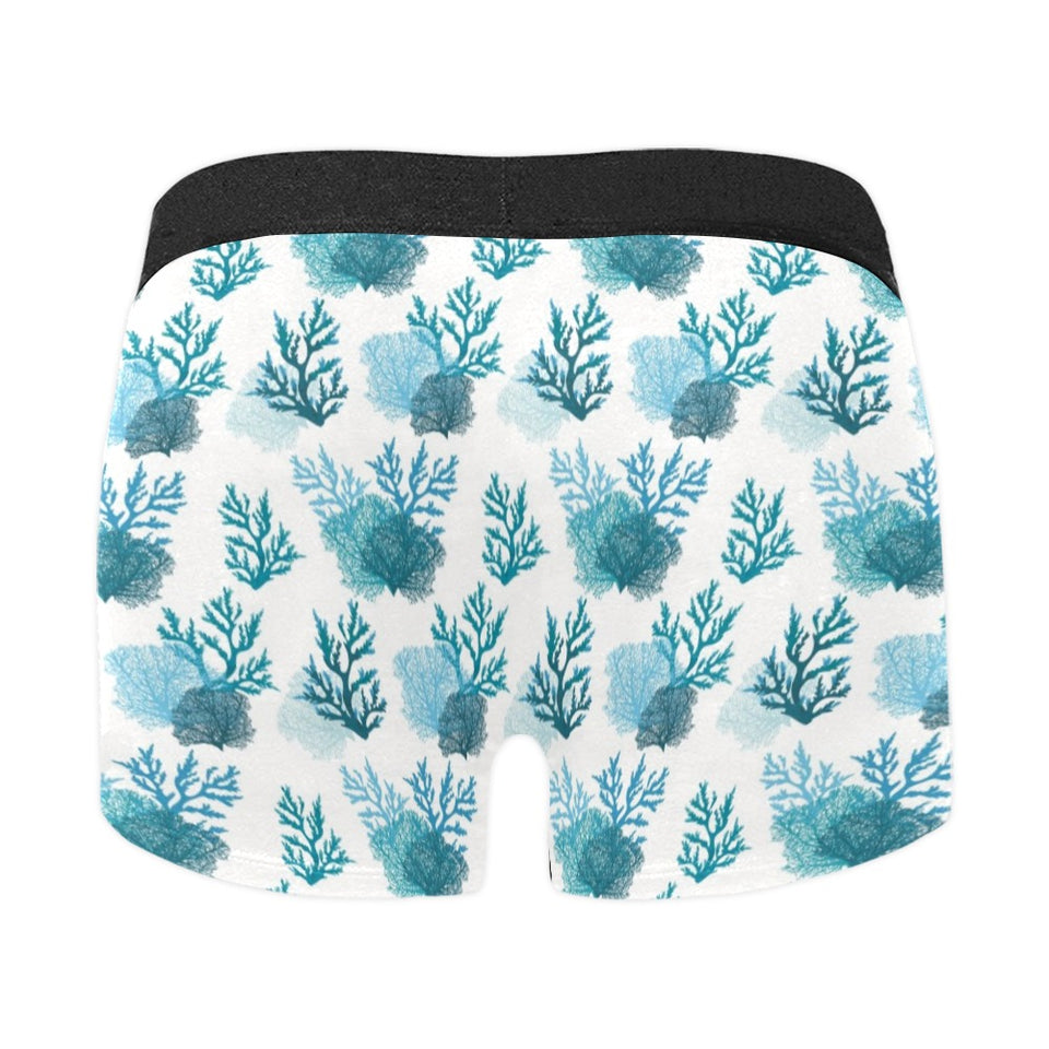 Coral Reef Pattern Print Design 04 Men's All Over Print Boxer Briefs Men's Underwear