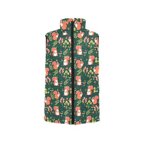 Squirrel Pattern Print Design 03 Men's Padded Vest