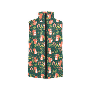 Squirrel Pattern Print Design 03 Men's Padded Vest
