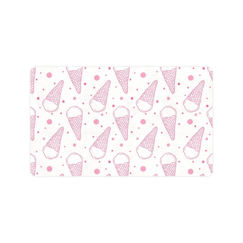 Hand drawn ice cream pattern Doormat
