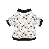 cute mermaid pattern All Over Print Pet Dog Round Neck Fuzzy Shirt