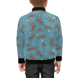 Sea otters pattern Kids' Boys' Girls' Bomber Jacket