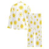 Sun pattern Men's Long Pajama Set