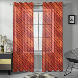 Wood Printed Pattern Print Design 03 Gauze Curtain