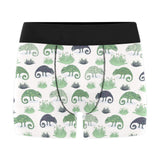 Chameleon lizard succulent plant pattern Men's All Over Print Boxer Briefs Men's Underwear