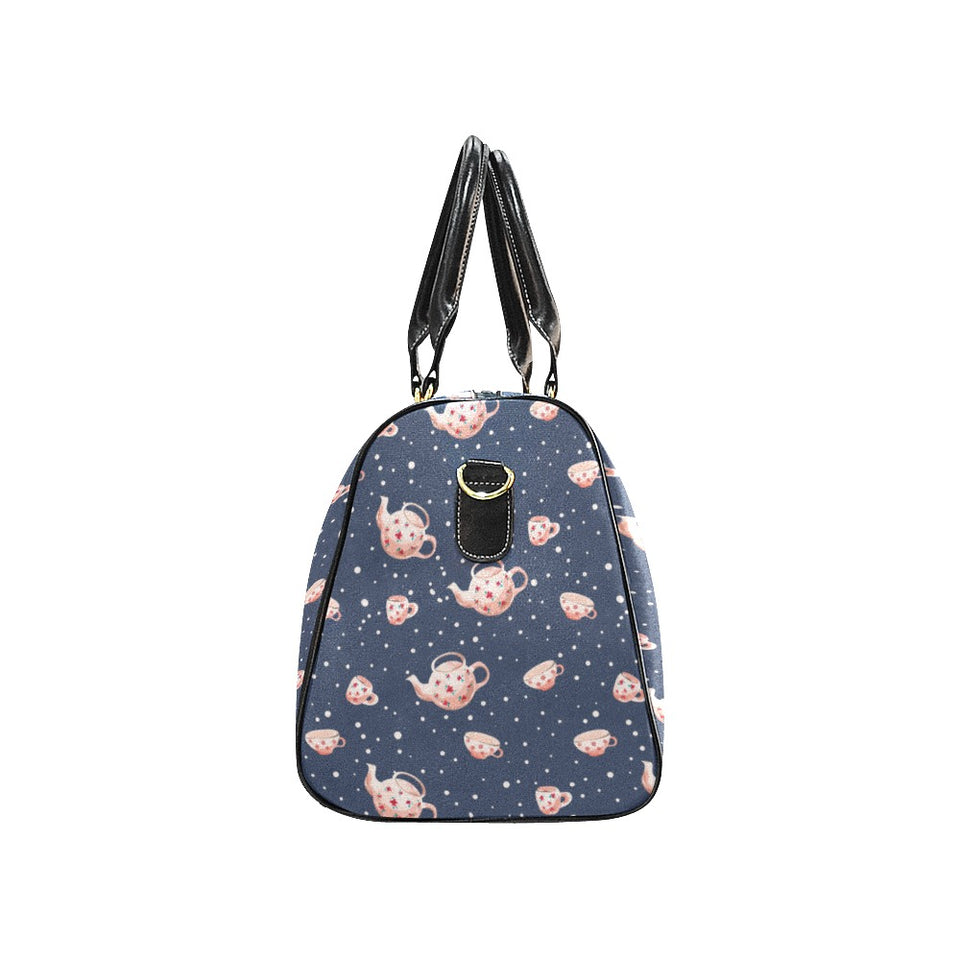 Tea pots Pattern Print Design 04 Travel Bag