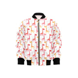 Giraffe Pattern Print Design 03 Kids' Boys' Girls' Bomber Jacket