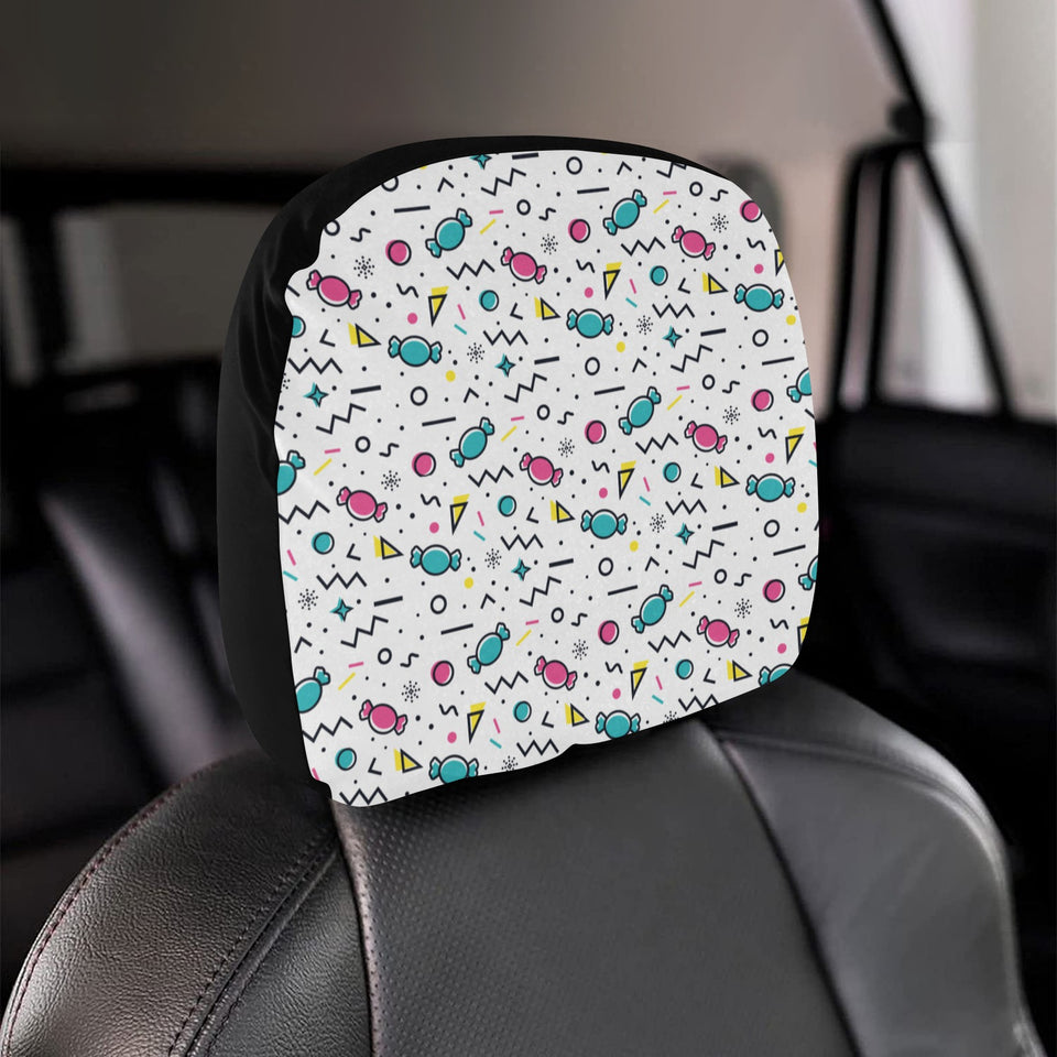 Candy design pattern Car Headrest Cover