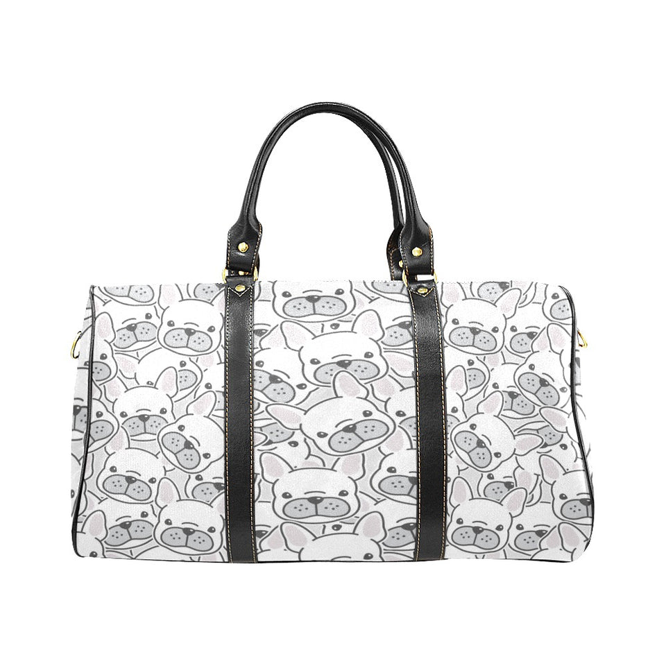 Cute french bulldog head pattern Travel Bag