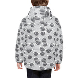 Sun Glasses Pattern Print Design 04 Kids' Boys' Girls' Padded Hooded Jacket
