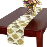 Lion Pattern Print Design 02 Table Runner