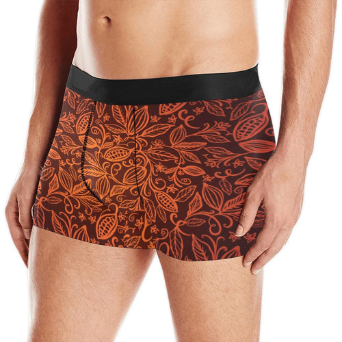 cacao beans tribal polynesian pattern Men's All Over Print Boxer Briefs Men's Underwear