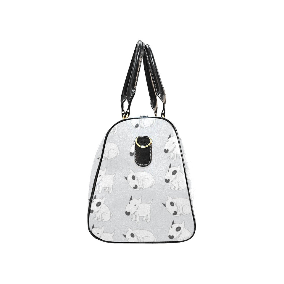 Bull Terrier Pattern Print Design 01 Travel Bag