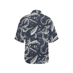 Piano Pattern Print Design 02 Women's All Over Print Hawaiian Shirt