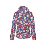 British Pattern Print Design 02 Women's Padded Hooded Jacket