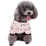 Cows milk product pink background All Over Print Pet Dog Round Neck Fuzzy Shirt