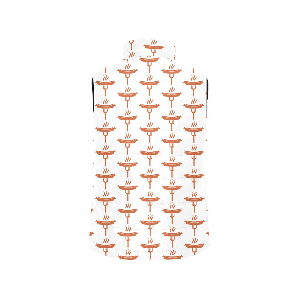 Sausage Pattern Print Design 05 Men's Padded Vest