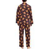Hamburger Pattern Print Design 05 Men's Long Pajama Set