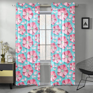 3D sakura cherry blossom pattern Gauze Curtain