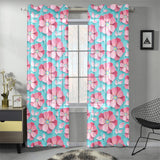 3D sakura cherry blossom pattern Gauze Curtain
