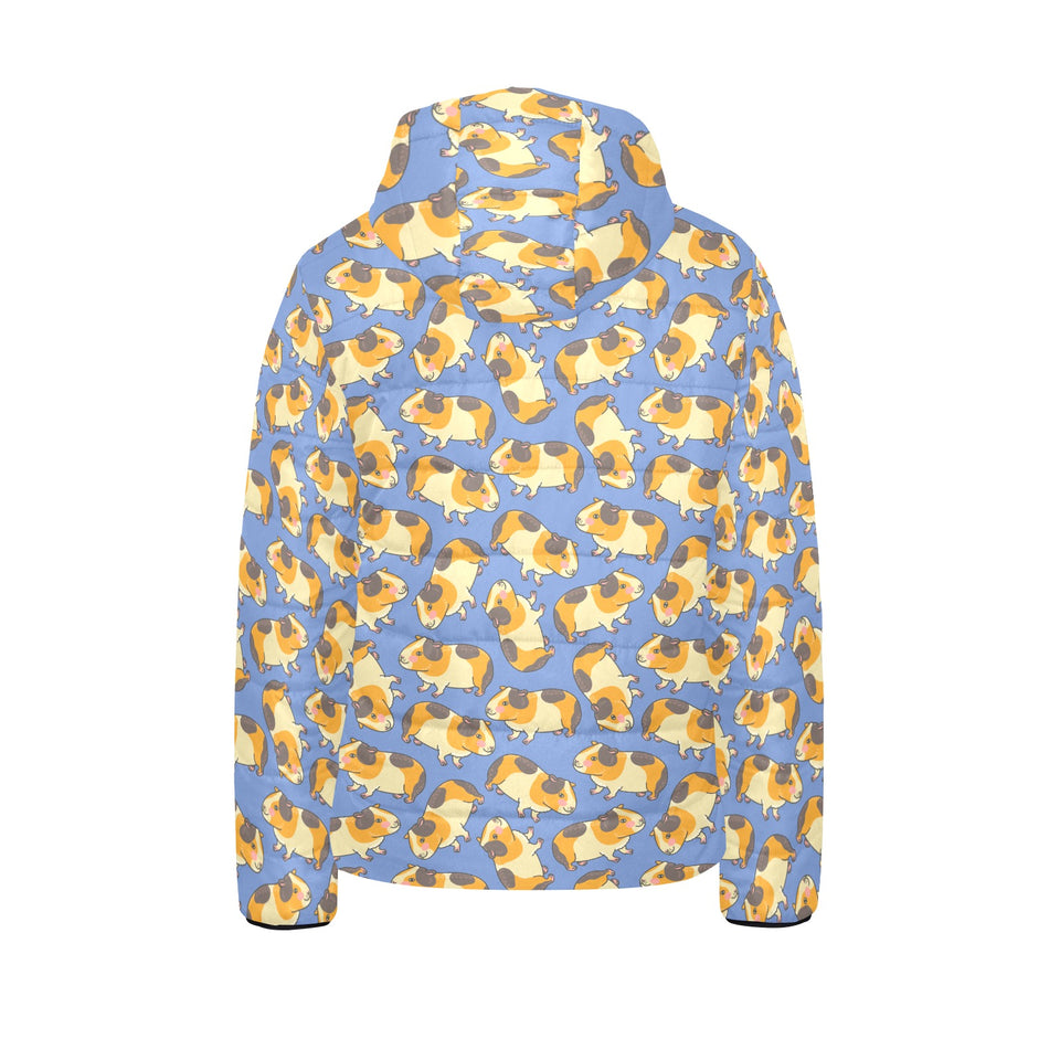 Guinea Pig Pattern Print Design 02 Kids' Boys' Girls' Padded Hooded Jacket