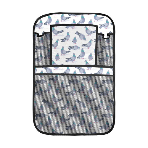 Pigeon Pattern Print Design 03 Car Seat Back Organizer