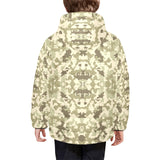 Light Green camouflage pattern Kids' Boys' Girls' Padded Hooded Jacket