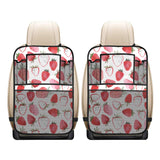 watercolor hand drawn beautiful strawberry pattern Car Seat Back Organizer