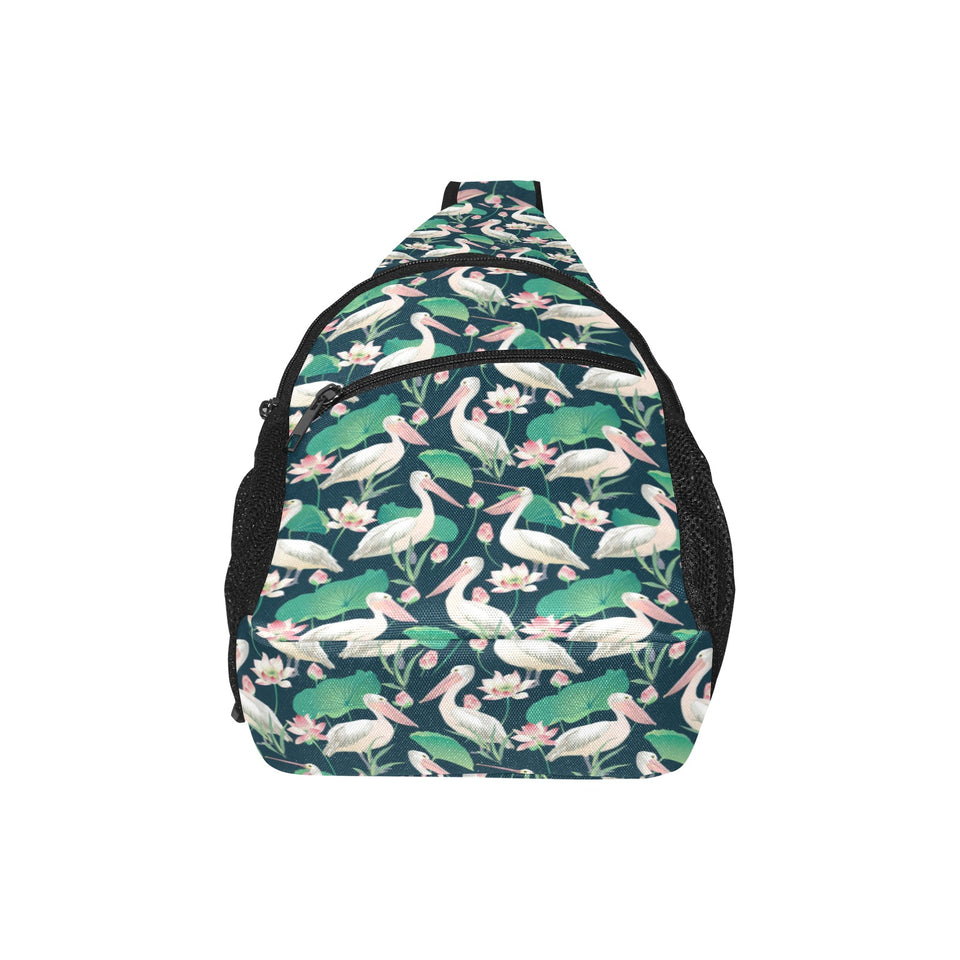 Pelican Pattern Print Design 03 All Over Print Chest Bag