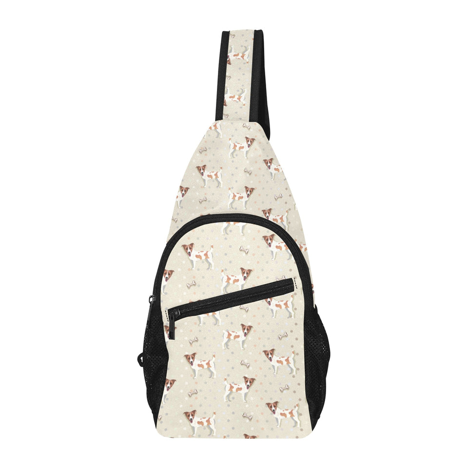 Jack Russel Pattern Print Design 02 All Over Print Chest Bag