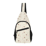 Jack Russel Pattern Print Design 02 All Over Print Chest Bag