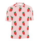 Strawberry beautiful pattern Men's All Over Print Polo Shirt